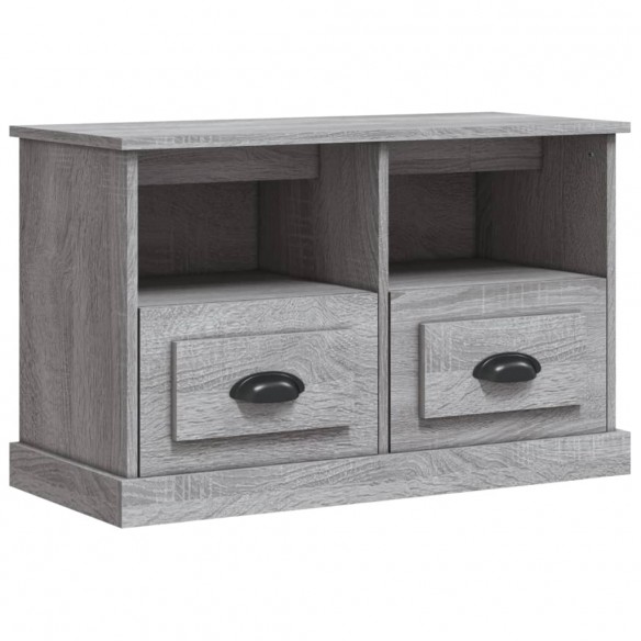 Meuble TV sonoma gris 80x35x50 cm bois d'ingénierie