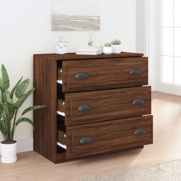 Buffet chêne marron 70x35,5x67,5 cm Bois d'ingénierie