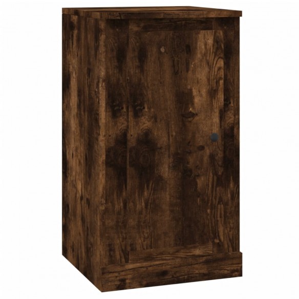 Buffet chêne fumé 37,5x35,5x67,5 cm bois d'ingénierie