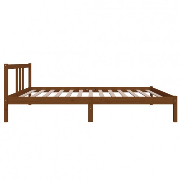 Cadre de lit Marron miel Bois massif 100x200 cm