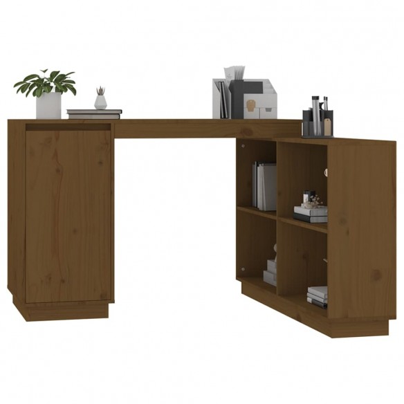 Bureau Marron miel 110x50x75 cm Bois massif de pin