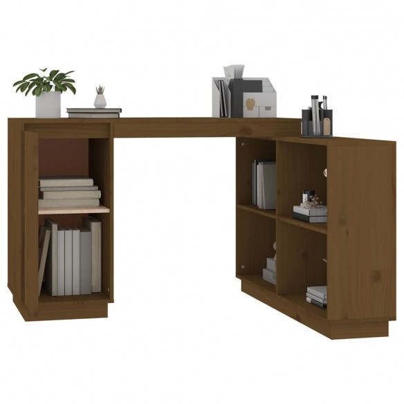 Bureau Marron miel 110x50x75 cm Bois massif de pin