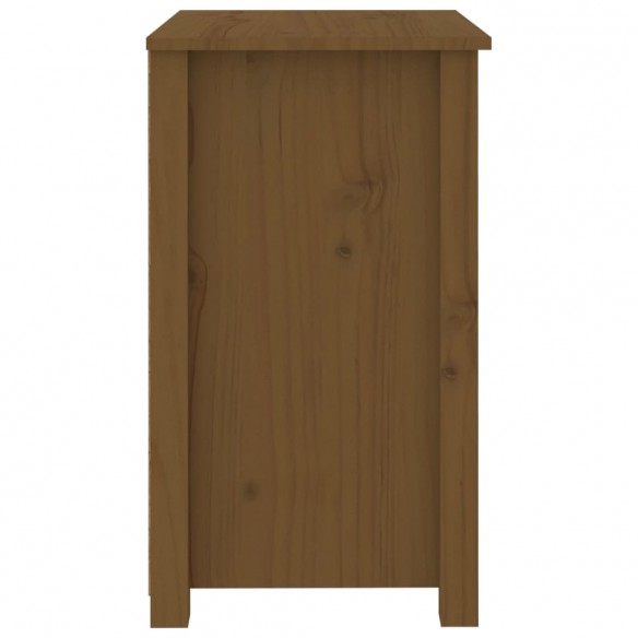 Table de chevet Marron miel 50x35x61,5 cm Bois de pin massif