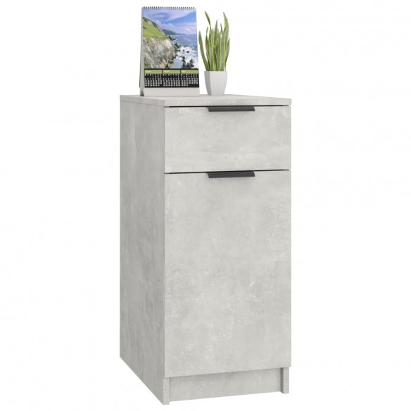 Armoire de bureau Gris béton 33,5x50x75 cm Bois d'ingénierie