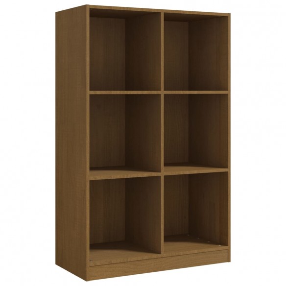 Bibliothèque Marron miel 70x33x110 cm Bois de pin massif