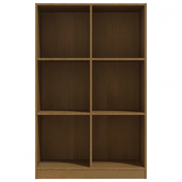 Bibliothèque Marron miel 70x33x110 cm Bois de pin massif