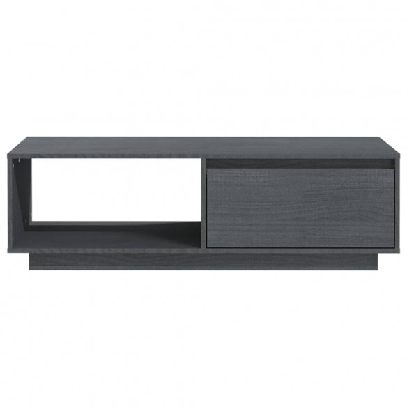 Table basse Gris 110x50x33,5 cm Bois de pin massif