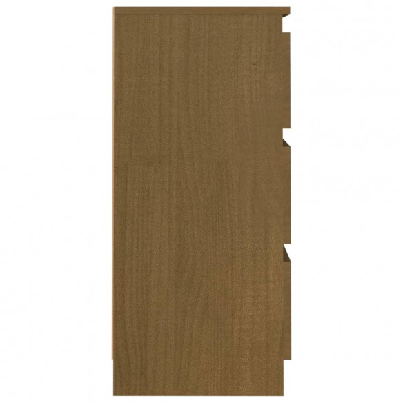 Table de chevet Marron miel 40x29,5x64 cm Bois de pin solide