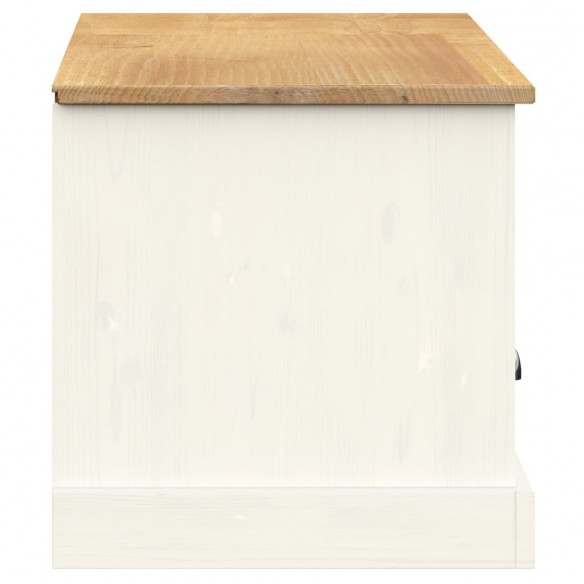 Meuble TV VIGO blanc 156x40x40 cm bois massif de pin