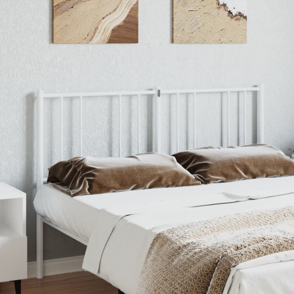 Tête de lit métal blanc 150 cm