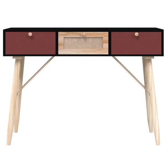 Table console avec tiroirs 105x30x75 cm bois d'ingénierie