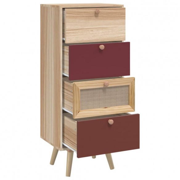 Buffet haut avec tiroirs 40x30x95 cm bois d'ingénierie