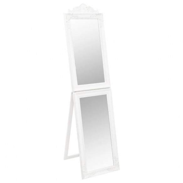 Miroir sur pied Blanc 40x160 cm