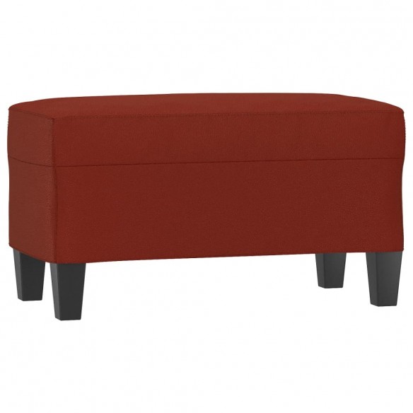 Banc Rouge bordeaux 70x35x41 cm Similicuir