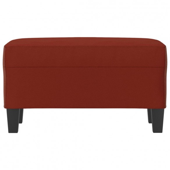 Banc Rouge bordeaux 70x35x41 cm Similicuir