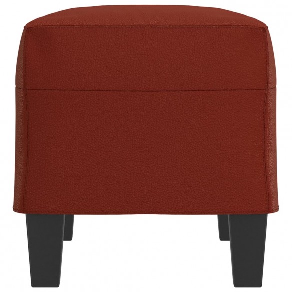 Banc Rouge bordeaux 70x35x41 cm Similicuir