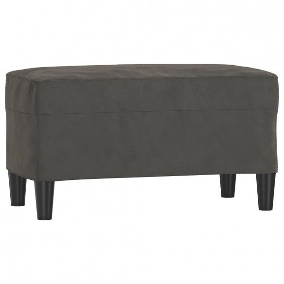 Banc Gris foncé 70x35x41 cm Velours