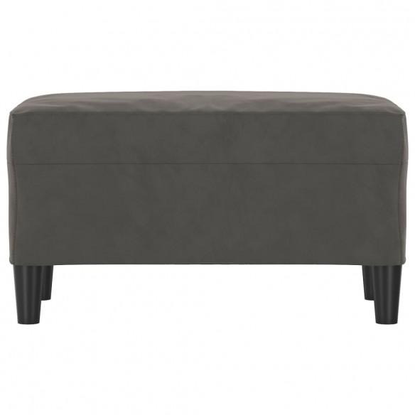 Banc Gris foncé 70x35x41 cm Velours