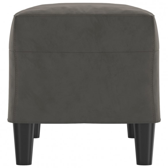 Banc Gris foncé 70x35x41 cm Velours