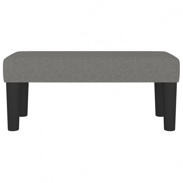 Banc Gris foncé 70x30x30 cm Tissu