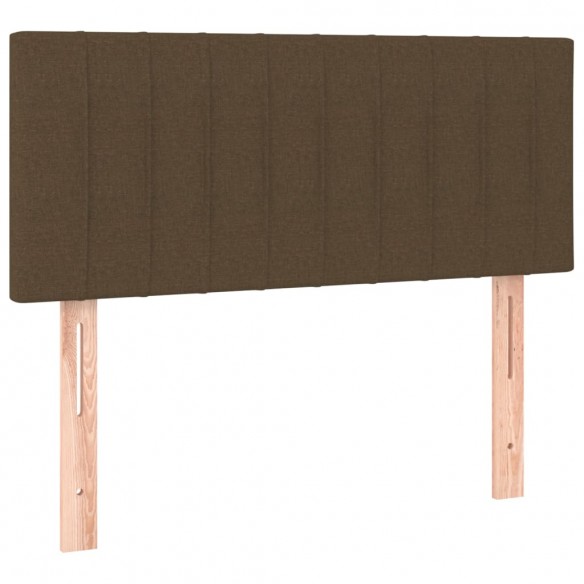 Tête de lit Marron Foncé 80x5x78/88 cm Tissu