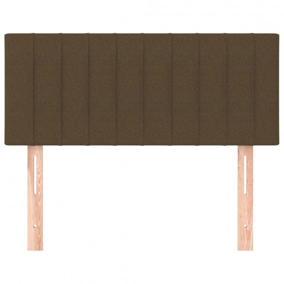 Tête de lit Marron Foncé 80x5x78/88 cm Tissu