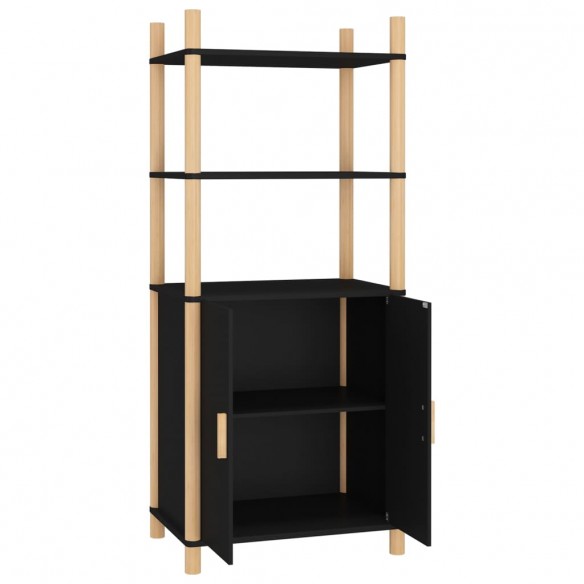 Buffet haut Noir 60x40x141 cm Bois d'ingénierie