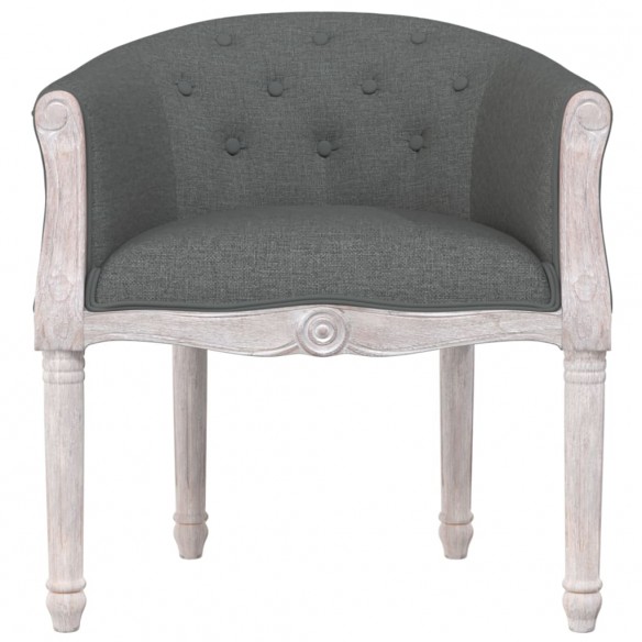 Chaise à manger Gris foncé Tissu