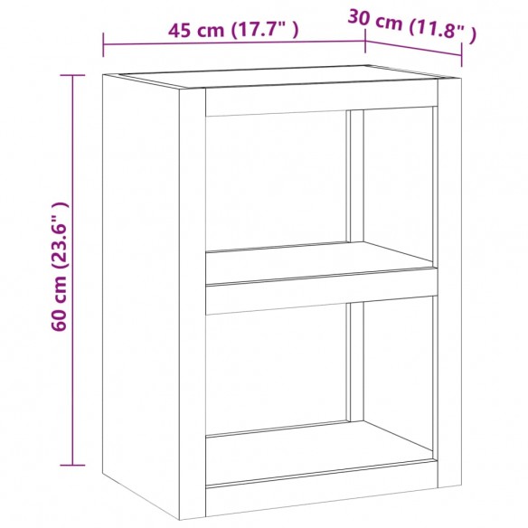 Table d'appoint 45x30x60 cm Bois massif de teck