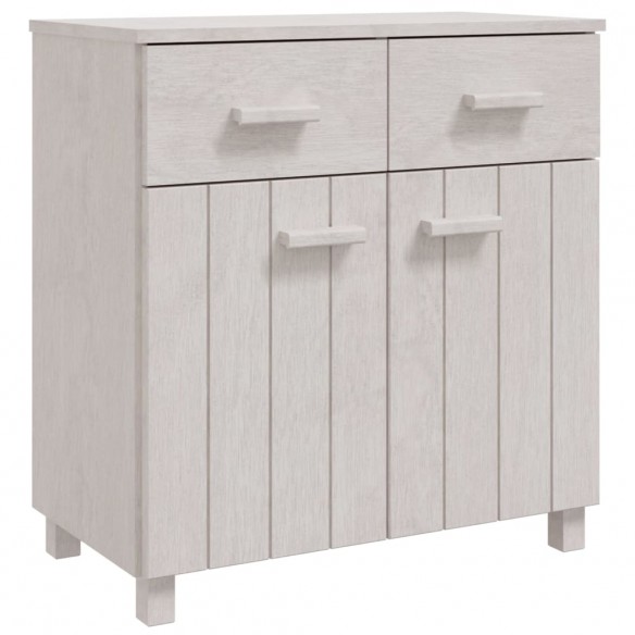 Buffet HAMAR Blanc 79x40x80 cm Bois massif de pin