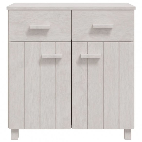 Buffet HAMAR Blanc 79x40x80 cm Bois massif de pin