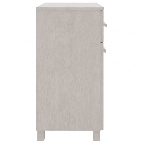 Buffet HAMAR Blanc 79x40x80 cm Bois massif de pin