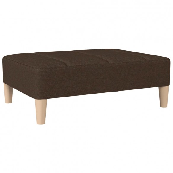 Repose-pied Marron foncé 78x56x32 cm Tissu