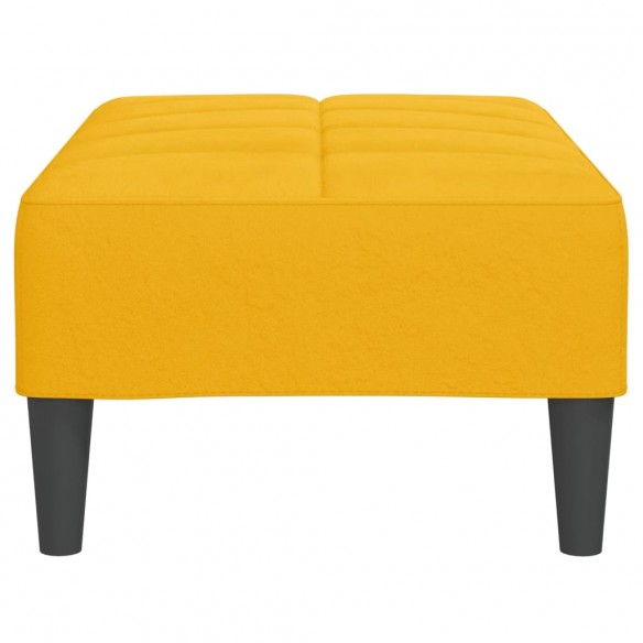 Repose-pied Jaune 78x56x32 cm Velours