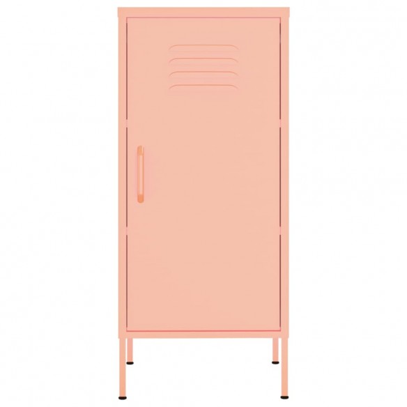 Armoire de rangement Rose 42,5x35x101,5 cm Acier