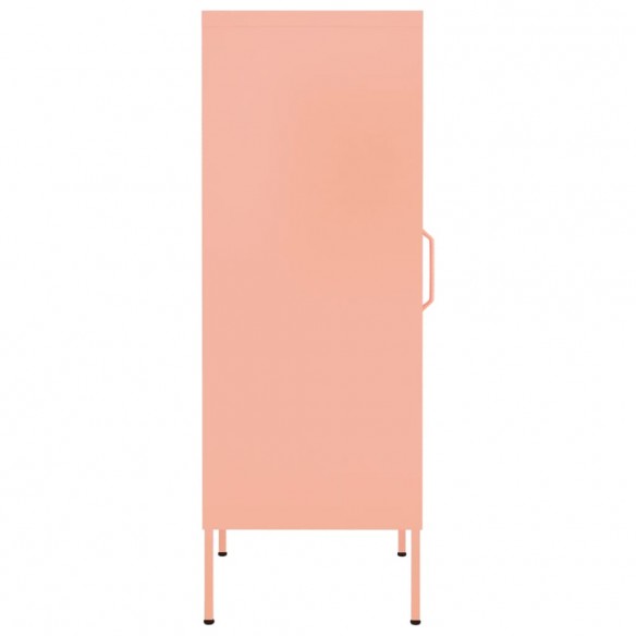 Armoire de rangement Rose 42,5x35x101,5 cm Acier