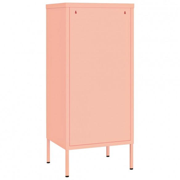 Armoire de rangement Rose 42,5x35x101,5 cm Acier