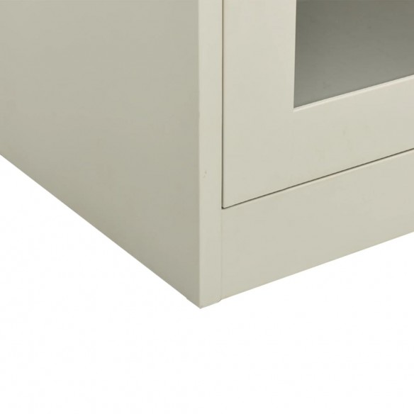 Armoire de bureau Gris clair 90x40x70 cm Acier