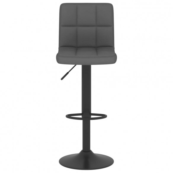 Tabouret de bar Gris foncé Tissu