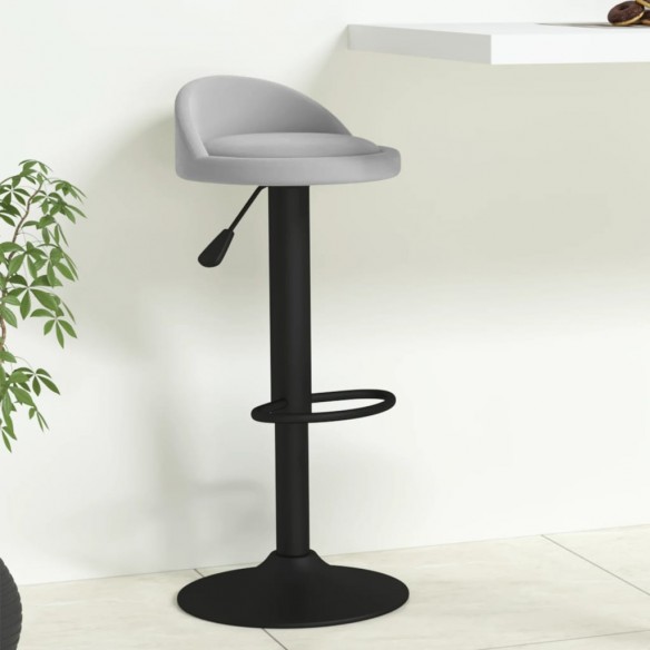 Tabouret de bar Gris clair Velours