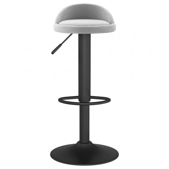 Tabouret de bar Gris clair Velours