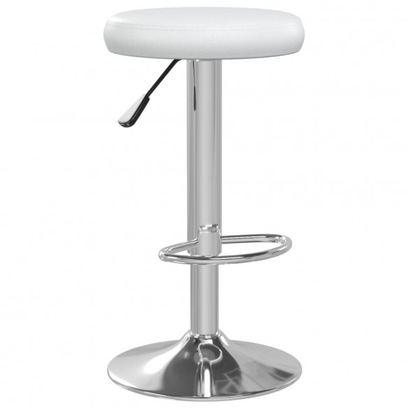 Tabourets de bar 2 pcs Blanc Similicuir