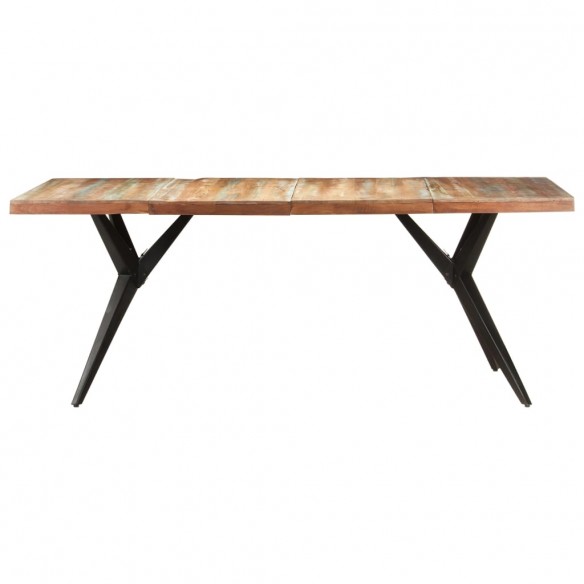 Table de salle à manger 200x90x76cm Bois de récupération solide