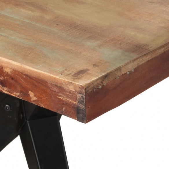 Table de salle à manger 200x90x76cm Bois de récupération solide