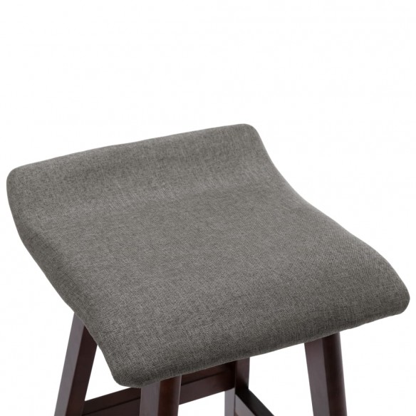 Chaise de bar Gris foncé Tissu