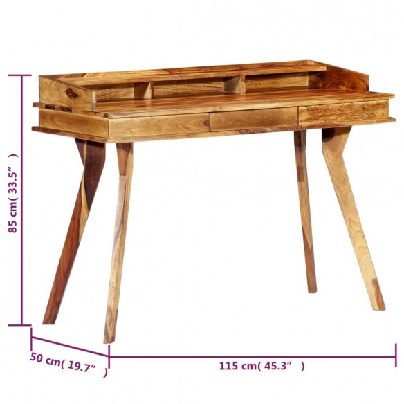 Bureau 115 x 50 x 85 cm Bois solide de Sesham