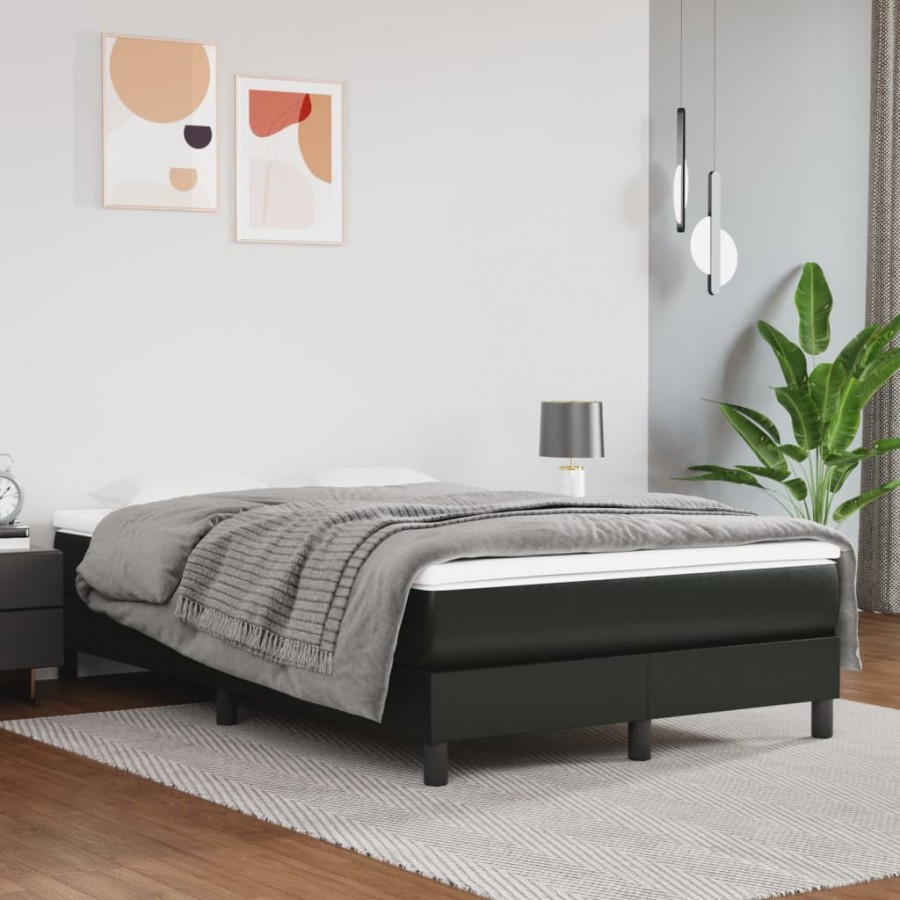 Cadre de lit matelas Noir 120x200 cm Similicuir