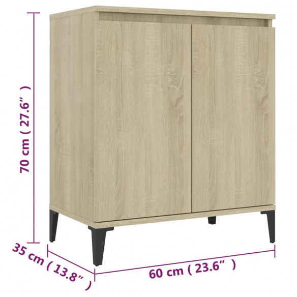 Buffet Chêne sonoma 60x35x70 cm Aggloméré