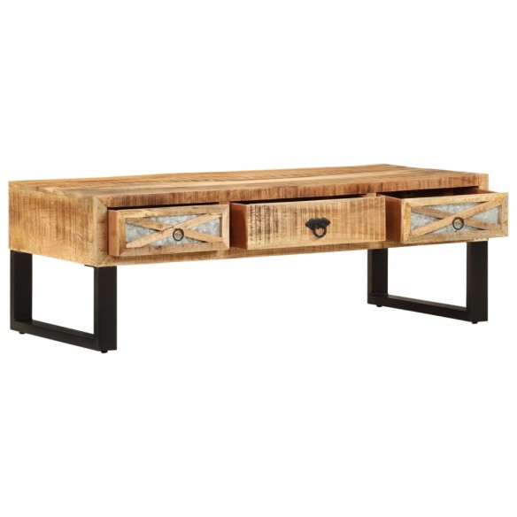 Table basse 110 x 50 x 38 cm Bois de manguier massif