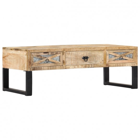 Table basse 110 x 50 x 38 cm Bois de manguier massif